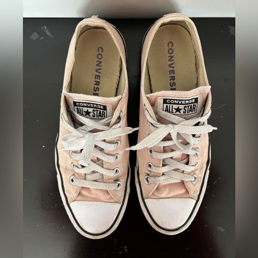 Converse All Star Chuck Taylor Low Top Canvas Shoes Mens 8 Womens 10 Pink FLAWS - Picture 7 of 15